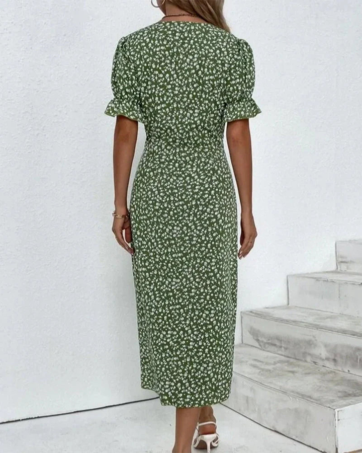 Celeste Wrap Midi Dress
