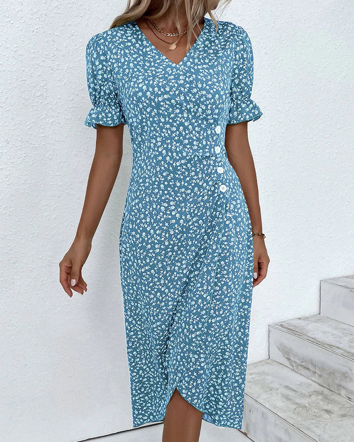 Celeste Wrap Midi Dress