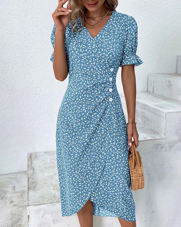 Celeste Wrap Midi Dress