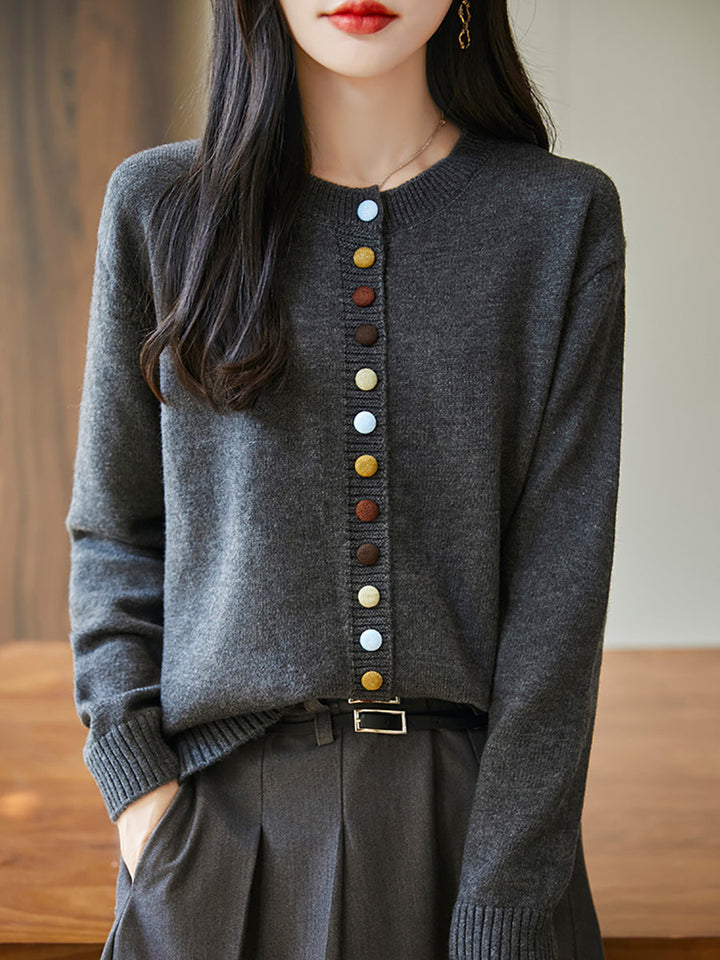 Parma Wool Button Sweater