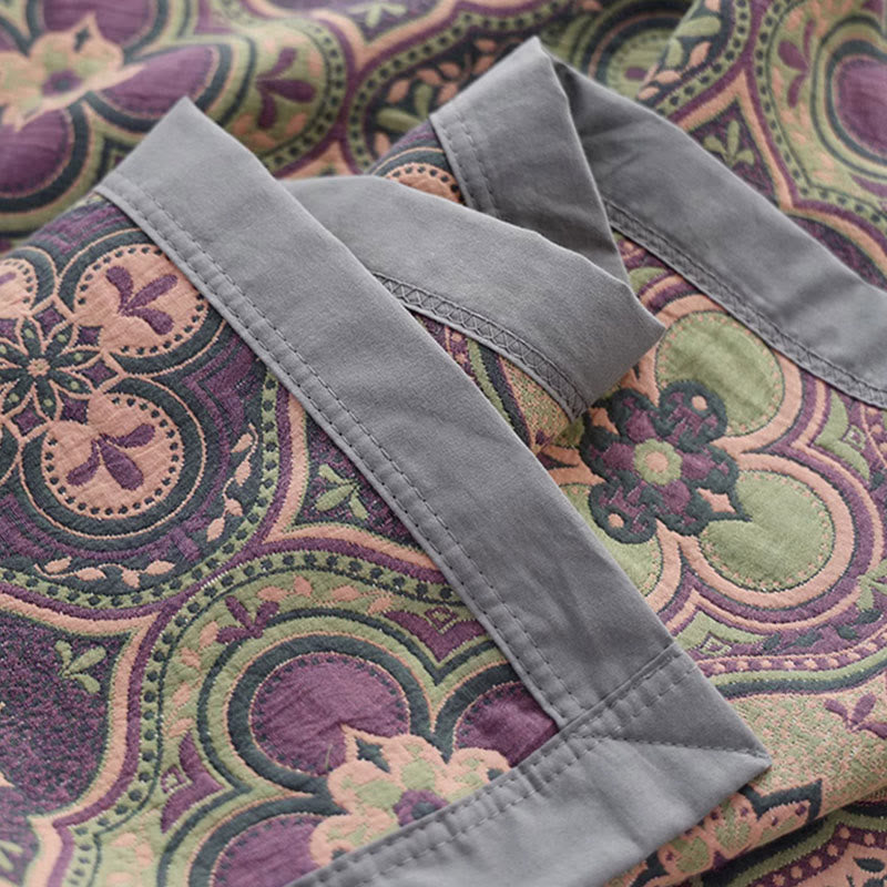 Petal Stitch Organic Cotton Reversible Quilt