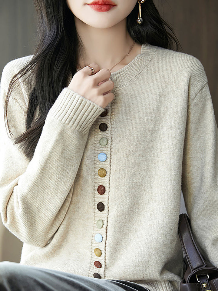 Parma Wool Button Sweater