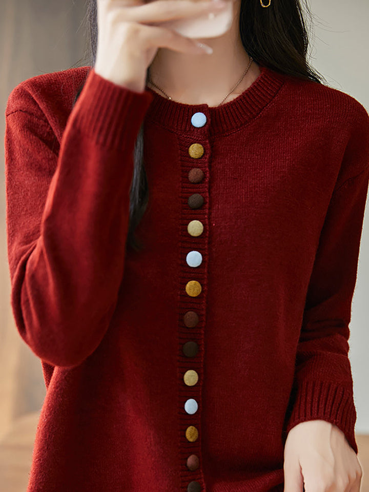 Parma Wool Button Sweater