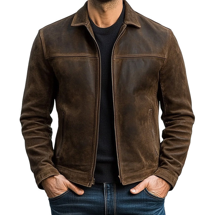 Renwick Leather Zip Jacket