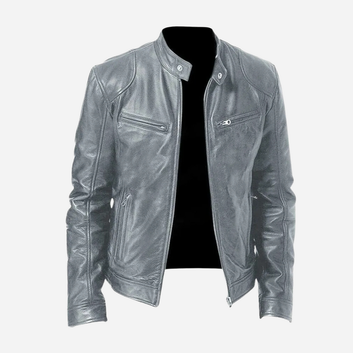 Classic Faux Leather Moto Jacket