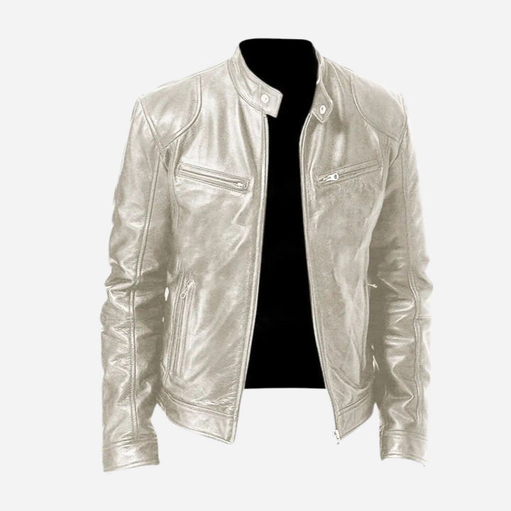 Classic Faux Leather Moto Jacket