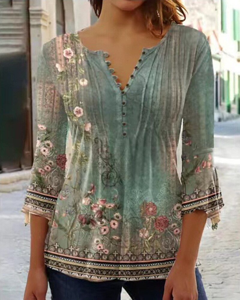 Marlowna V-Neck Blouse
