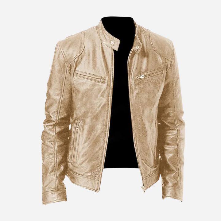 Classic Faux Leather Moto Jacket
