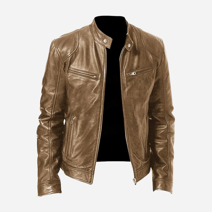 Classic Faux Leather Moto Jacket