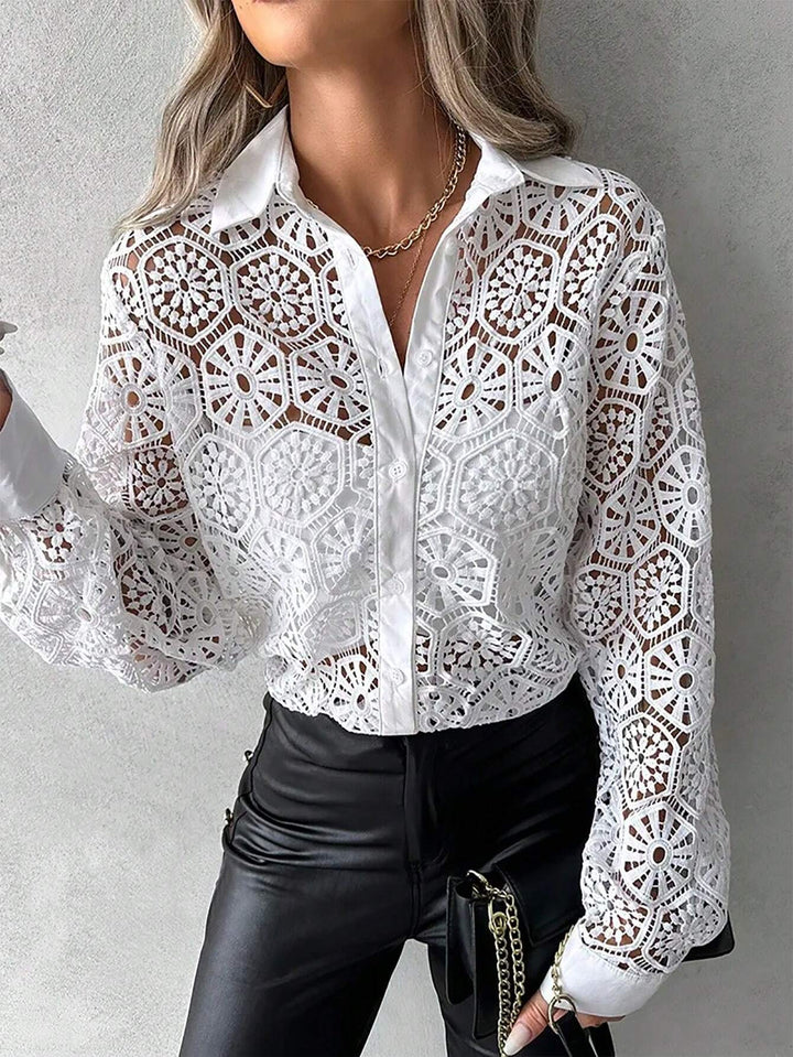 Menara Lace Long Blouse