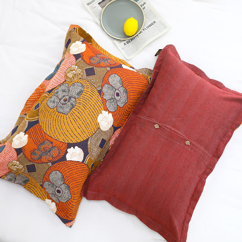 Persimmon Cotton Gauze Reversible Quilt