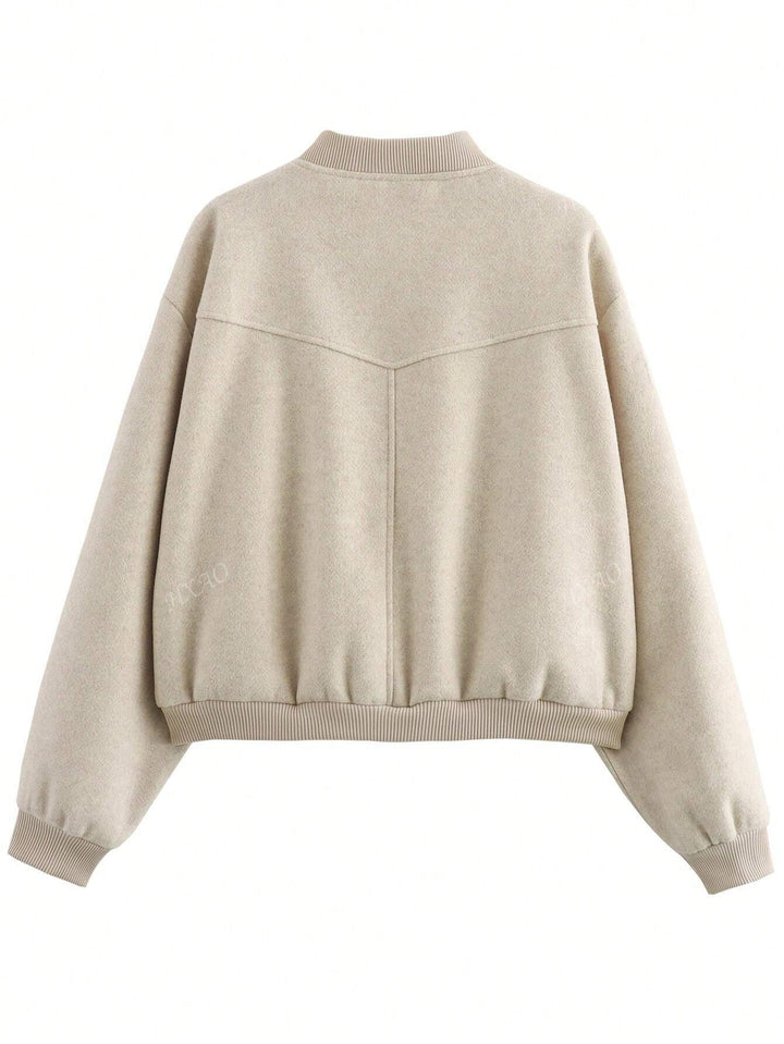 Rowan Button-Up Bomber Jacket