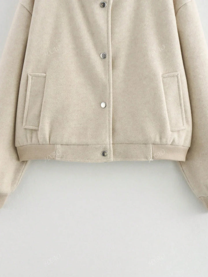 Rowan Button-Up Bomber Jacket