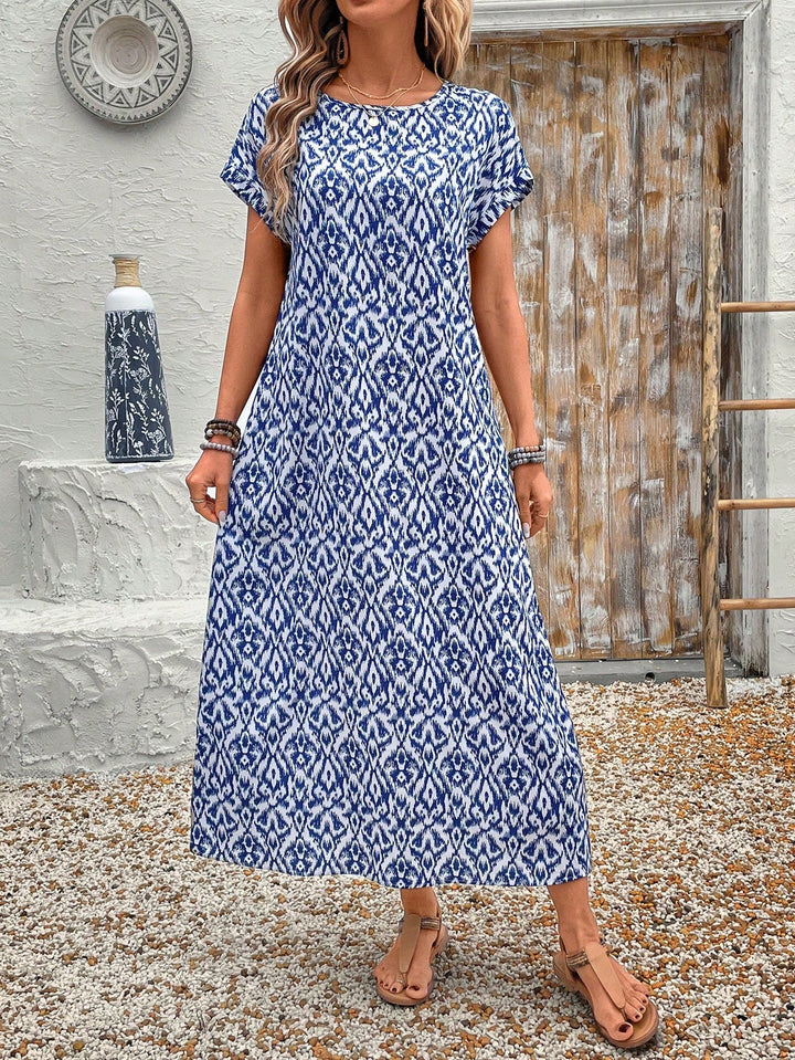Arden Batwing Tunic Maxi Dress