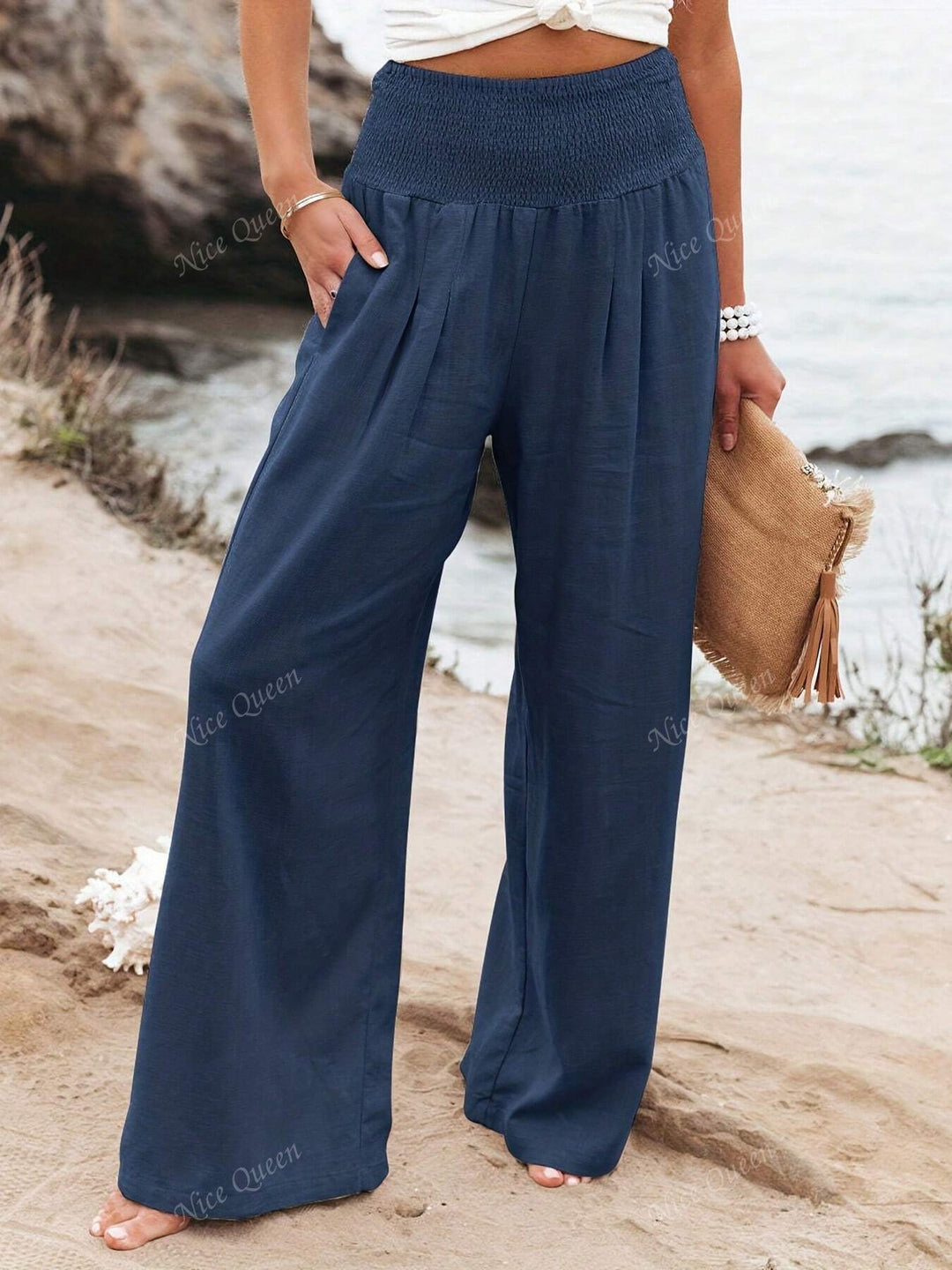 Women’s Wide Leg Linen Pants