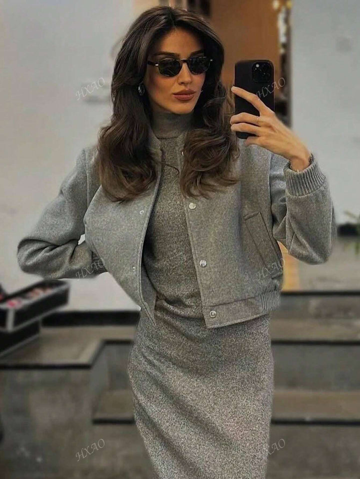 Rowan Button-Up Bomber Jacket