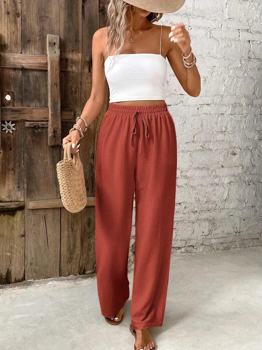 Women’s Wide Leg High-Waist Lounge Pants