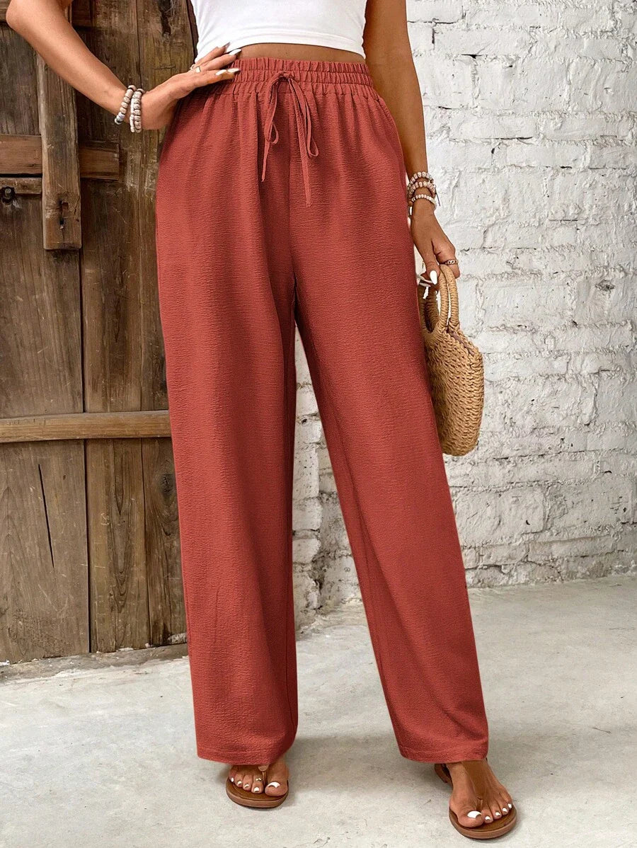 Women’s Wide Leg High-Waist Lounge Pants