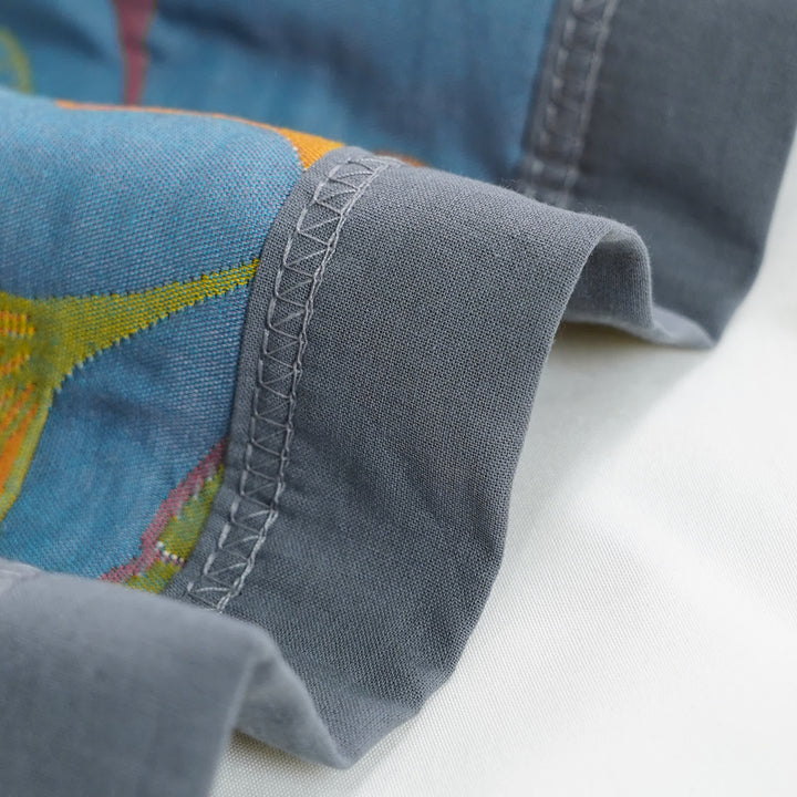 Solina Reversible Ginkgo Leaf Cotton Quilt