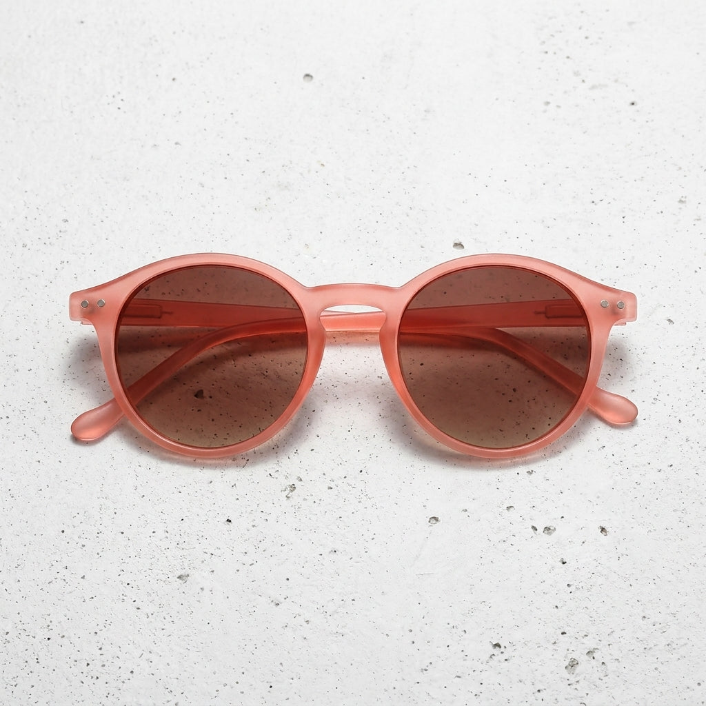 Frame: Transparent Peach / Light Coral Lens: Brown / Warm Tint