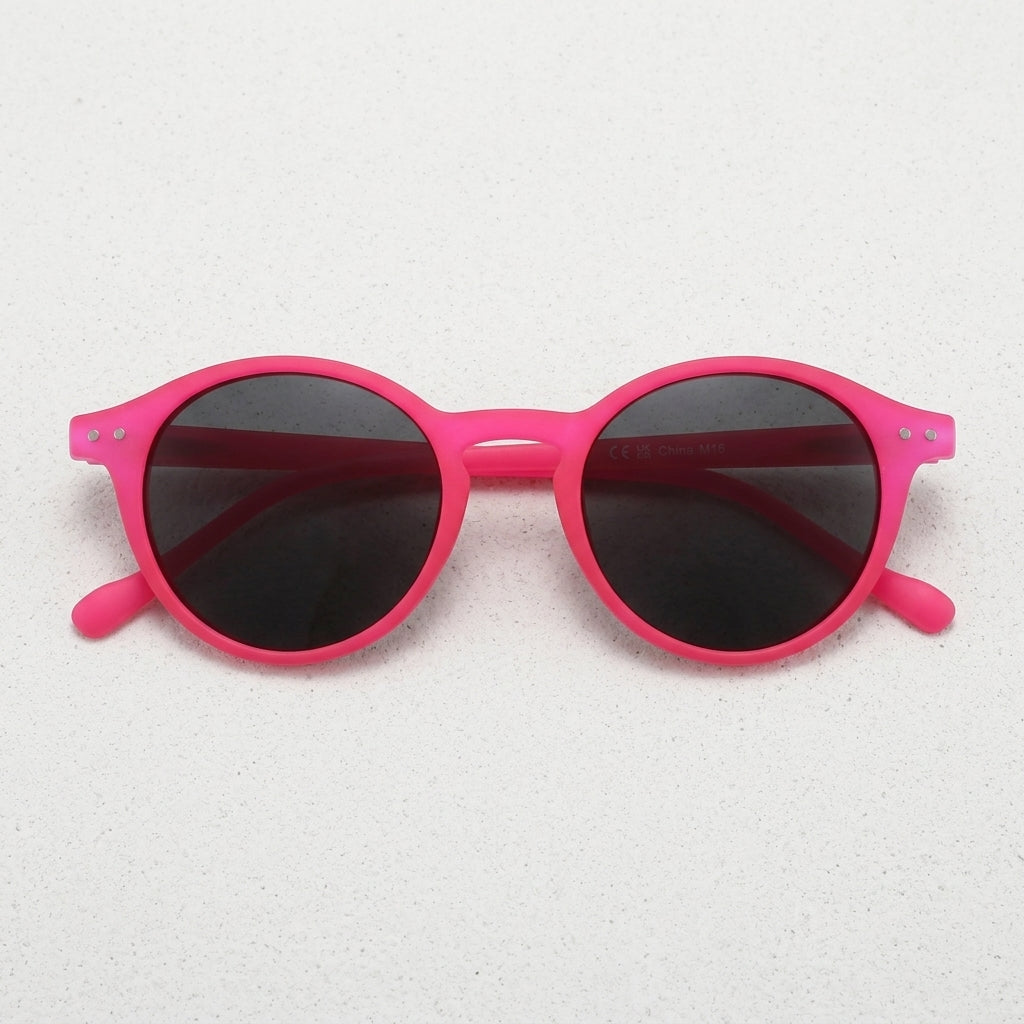Frame: Bright Pink Lens: Dark Grey / Black