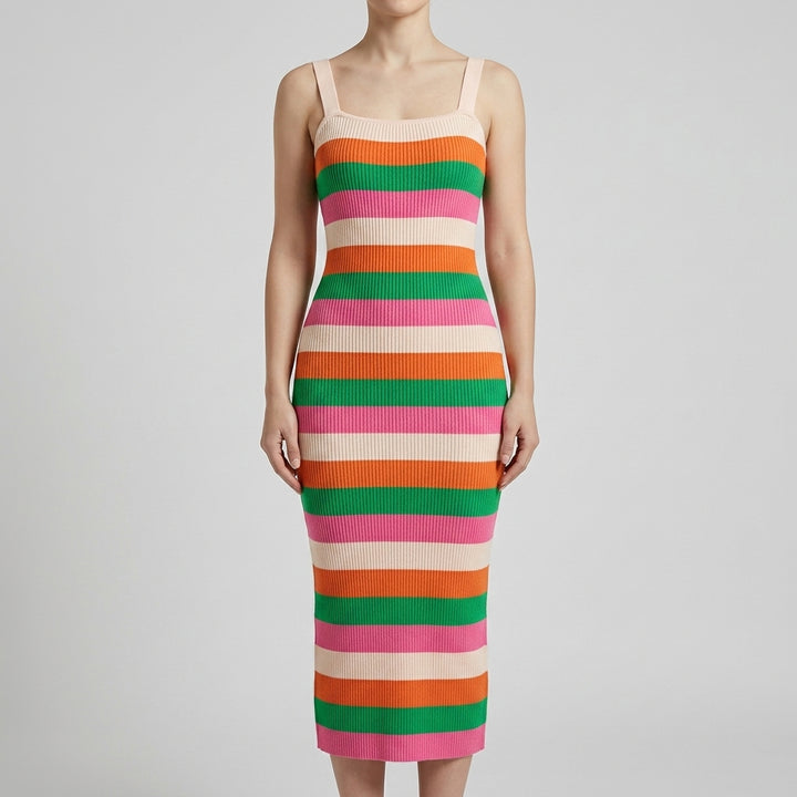 Pink,White,Green and Orange