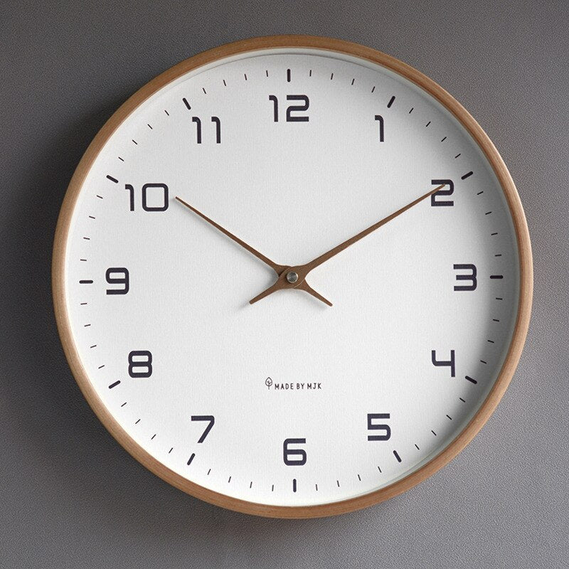 Minimalist Wooden Wall Clock – Scandinavian-Inspired Home Decor