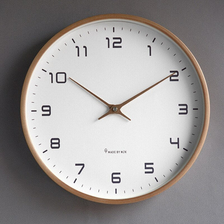 Minimalist Wooden Wall Clock – Scandinavian-Inspired Home Decor