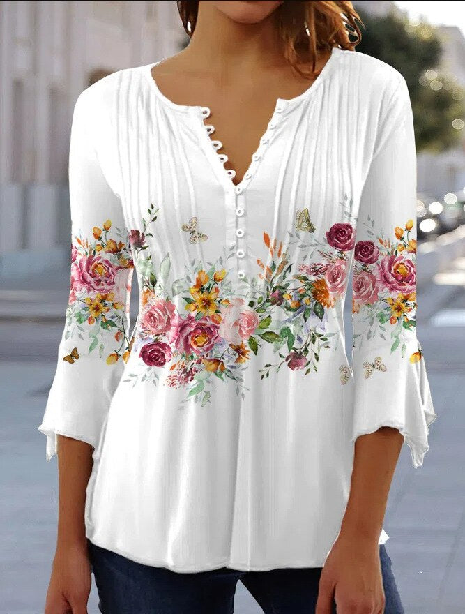 Marlowna V-Neck Blouse