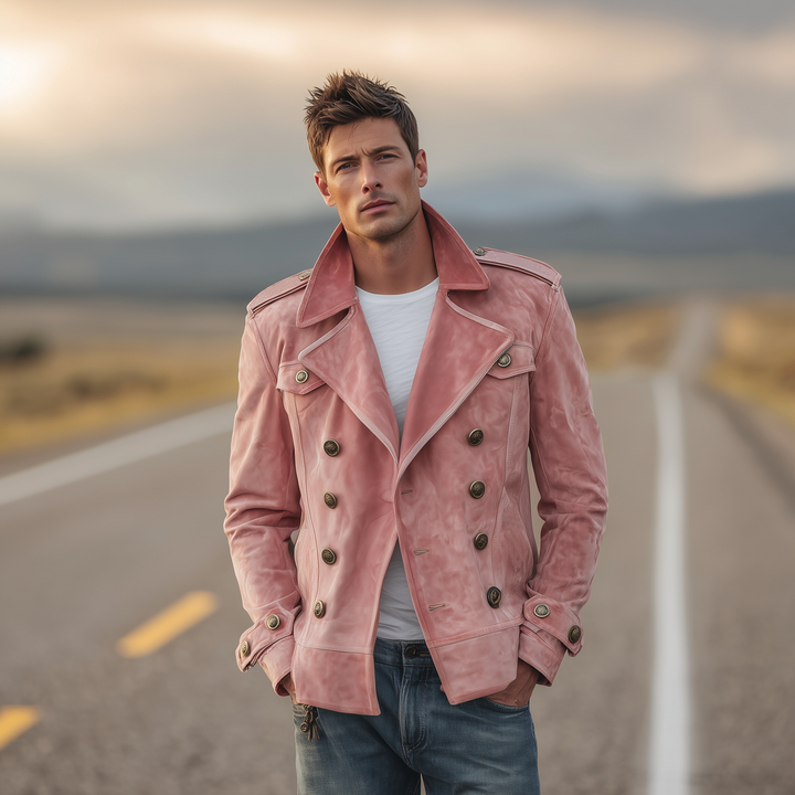Ashbury Suede Double-Breasted Jacket
