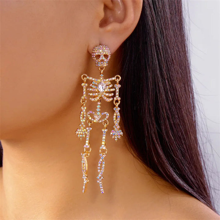 Lyra Skeleton Drop Earrings