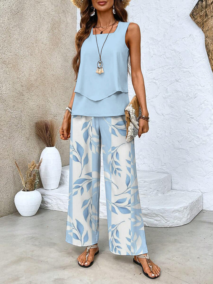 Portofino Two-Piece Wide-Leg Set