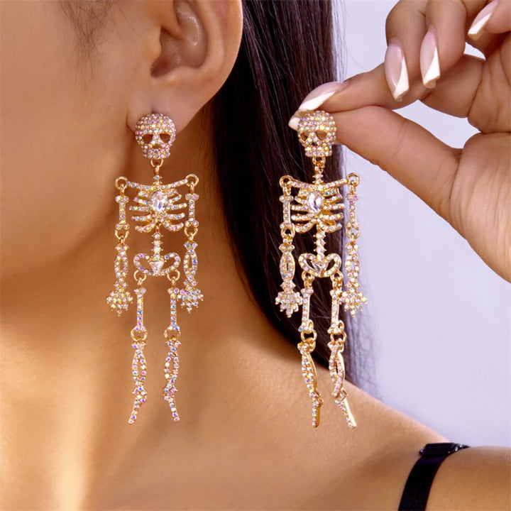 Lyra Skeleton Drop Earrings