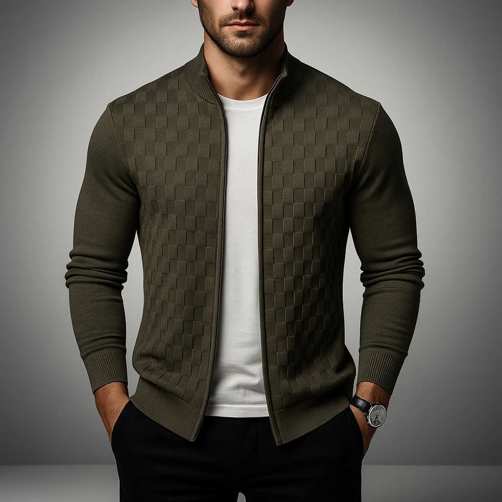 Weston Zip Knit Cardigan