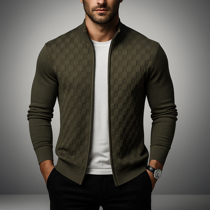 Weston Zip Knit Cardigan