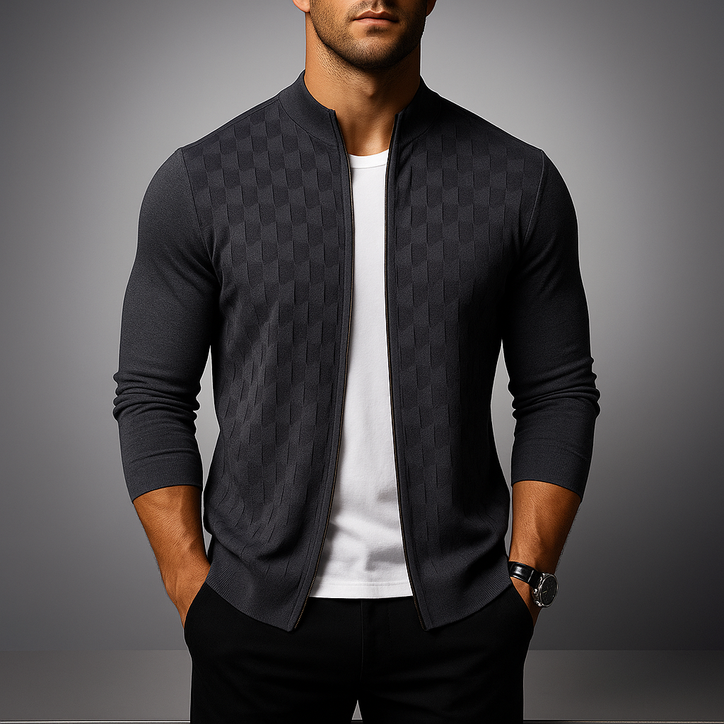 Weston Zip Knit Cardigan