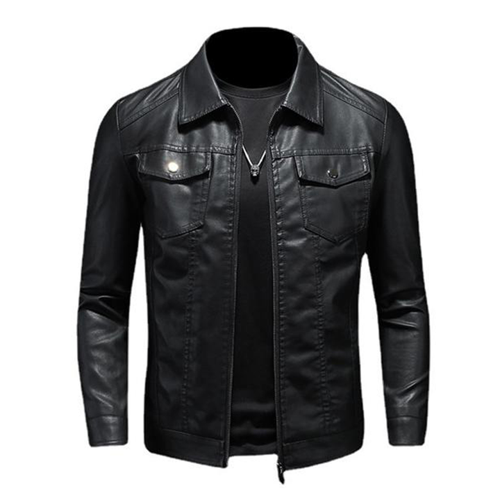 Exeter Leather Biker Jacket