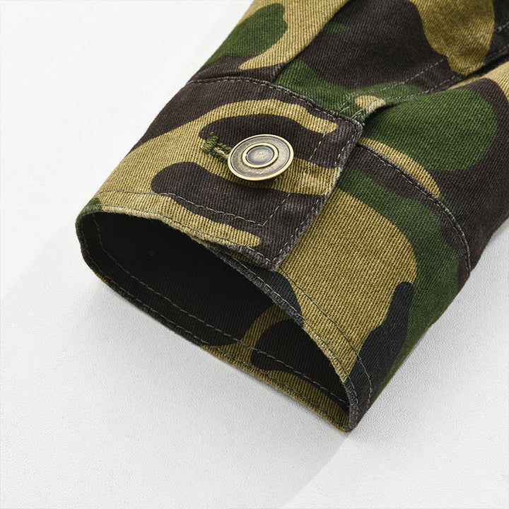 Mercer Camouflage Canvas Lapel Jacket