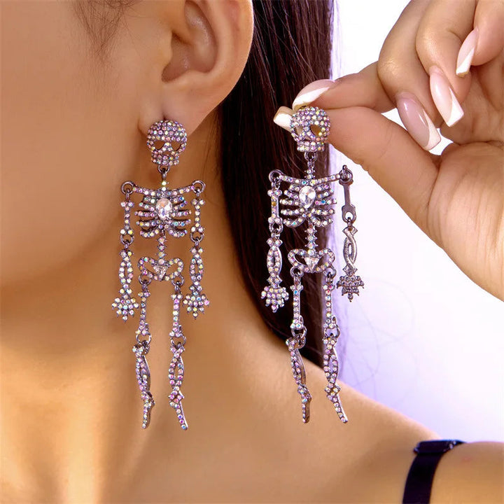 Lyra Skeleton Drop Earrings