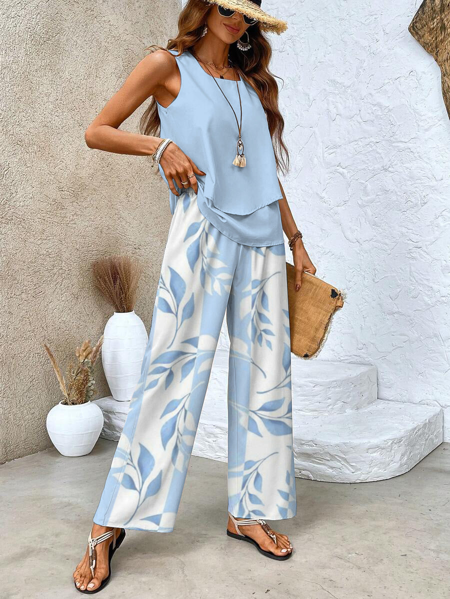 Portofino Two-Piece Wide-Leg Set