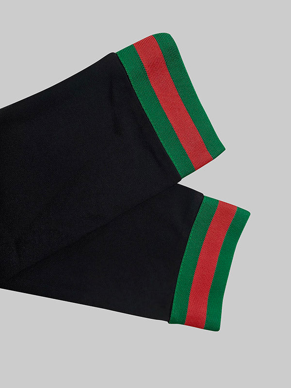 Viera Contrast Stripe Knit Two-Piece Dress Set