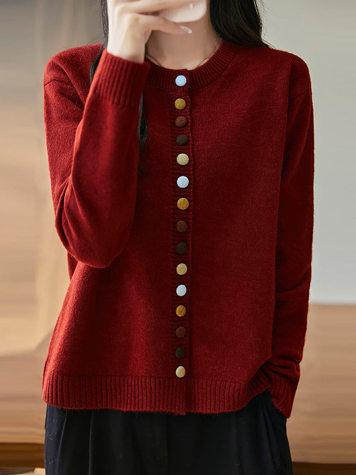 Parma Wool Button Sweater
