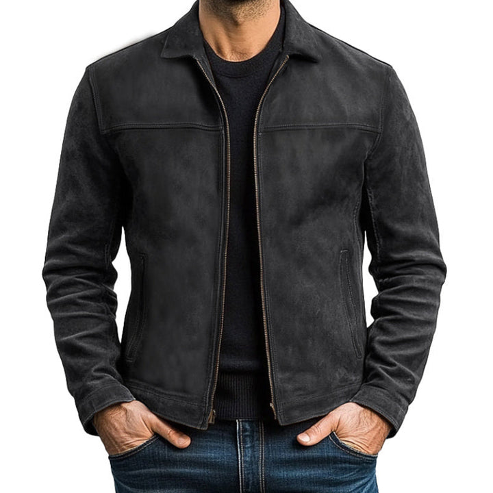 Renwick Leather Zip Jacket
