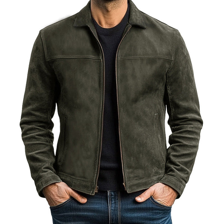 Renwick Leather Zip Jacket