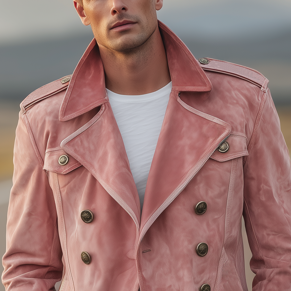 Ashbury Suede Double-Breasted Jacket