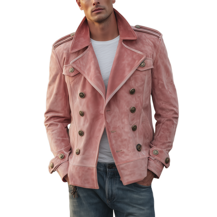 Ashbury Suede Double-Breasted Jacket