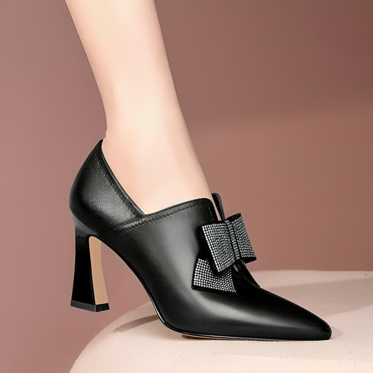 Elegant heels with bow - Edward Fraiser