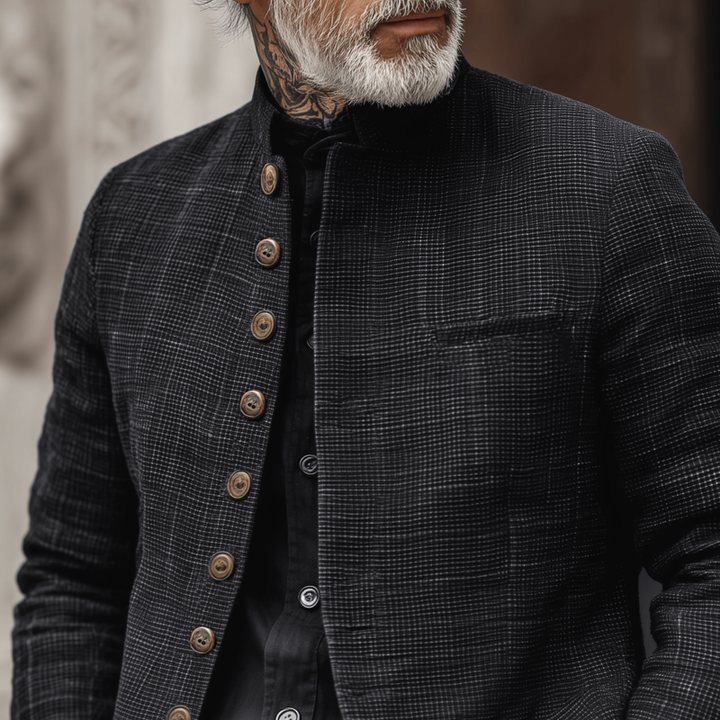 Rutland Textured Stand Collar Jacket