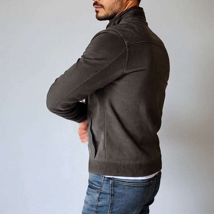 Stratford Suede Stand Collar Jacket