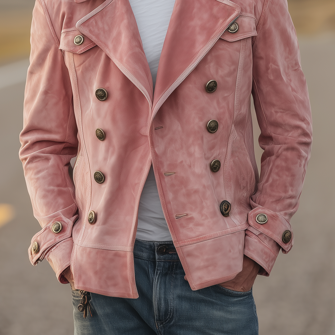 Ashbury Suede Double-Breasted Jacket